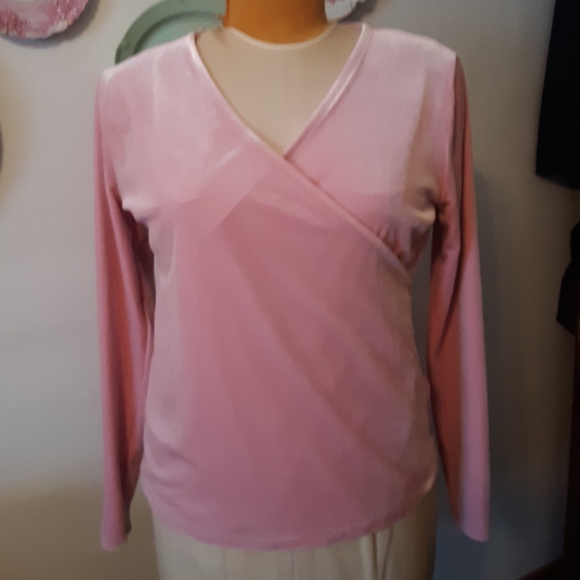 J Crew Velvet Wrap Top - Picture 3 of 5